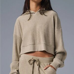 Cozy Alo Beige Hoodie Set